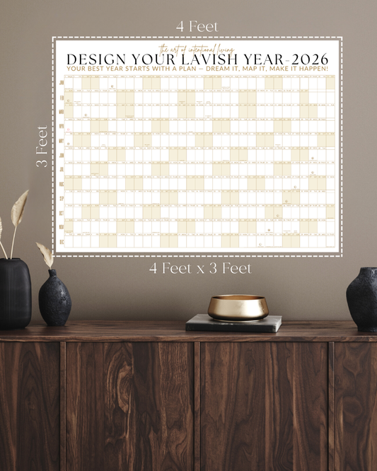2026 Wall Calendar: Signature Sandstone Edition (36x48)